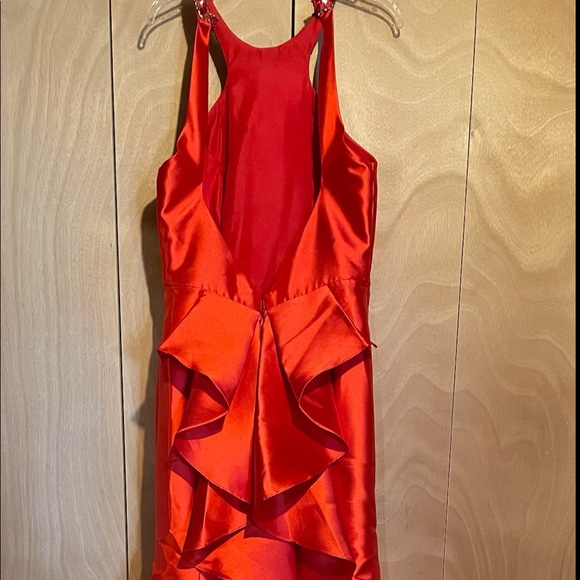 Mermaid Ruffles Halter Sleeveless Sweep/Brush Train Dresses - Picture 2 of 3